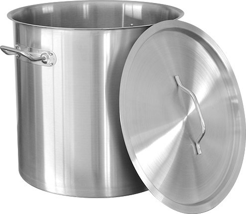 Oala profesionala din inox, cu manere nituite, capac din inox, compatibila cu plita cu inductie, 50 l, Grunberg GR2750 Cod produs: GR2750 thumbnail 2