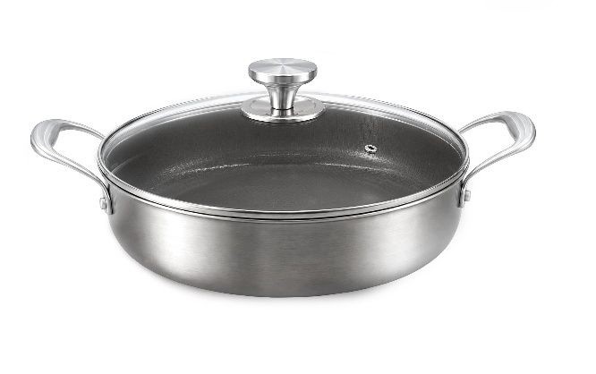 Cratiță din oțel inoxidabil cu 3 straturi și capac – Grünberg Cod produs: GR9626C