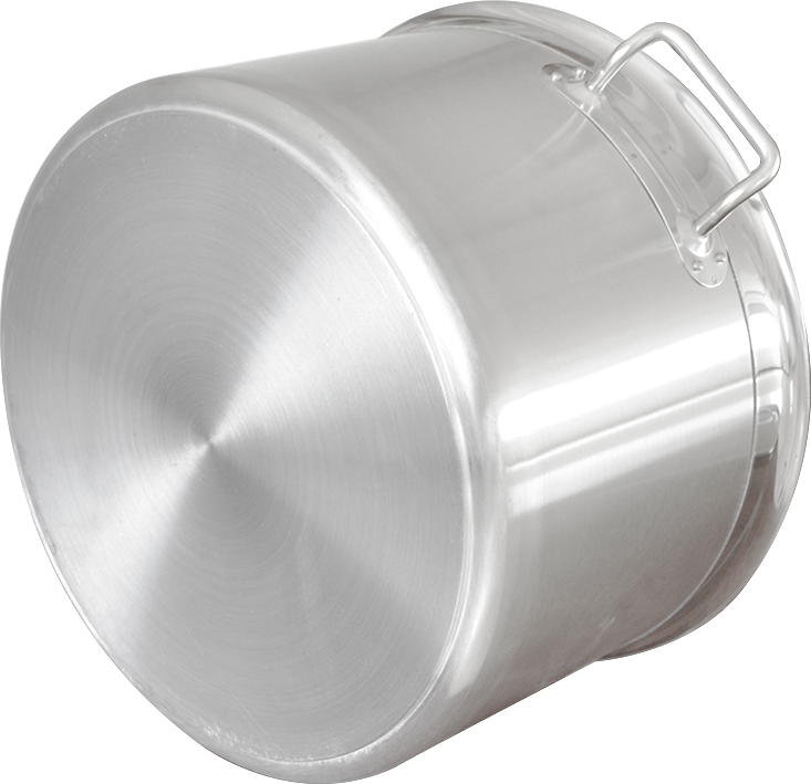 Cratita profesionala din inox, cu manere groase nituite, cu capac din inox, compatibila cu plita cu inductie, 9 l, Ø 32 x 12 cm, Grunberg GR7709 thumbnail 2