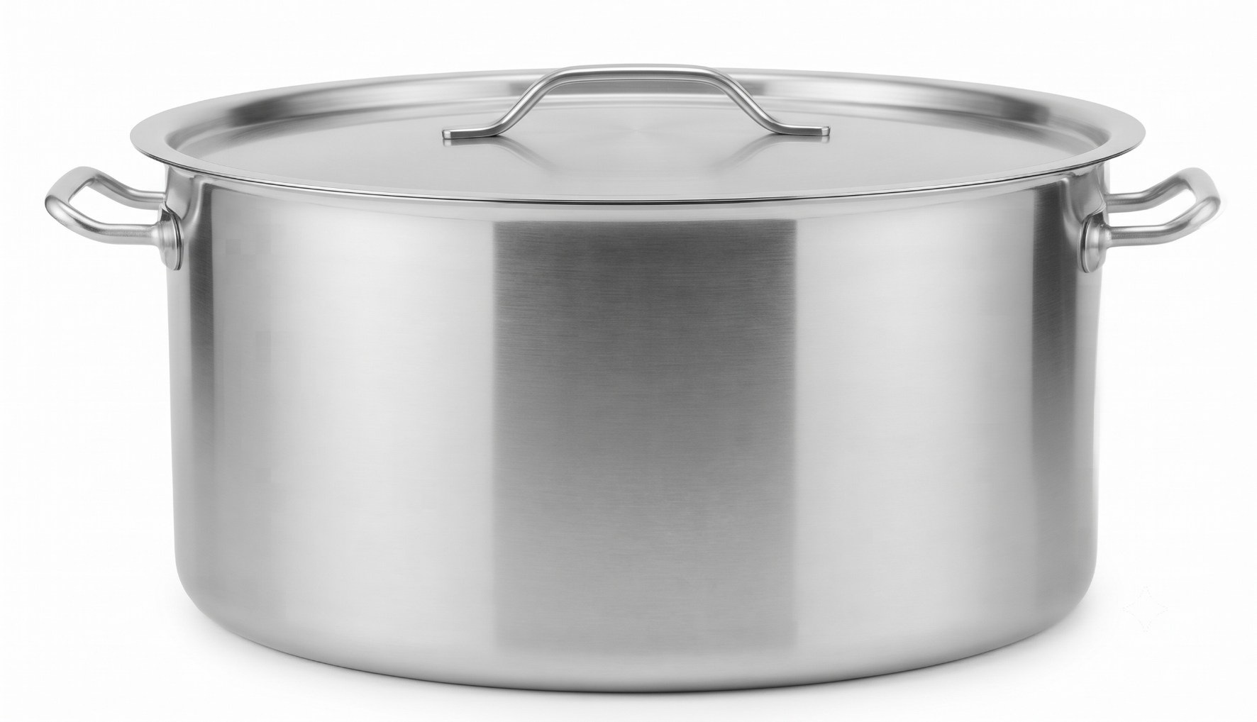 Cratita profesionala din inox, cu manere groase nituite, cu capac din inox, compatibila cu plita cu inductie, 18 l, Ø 40 x 15 cm, Grunberg GR7718 Cod produs: GR7718