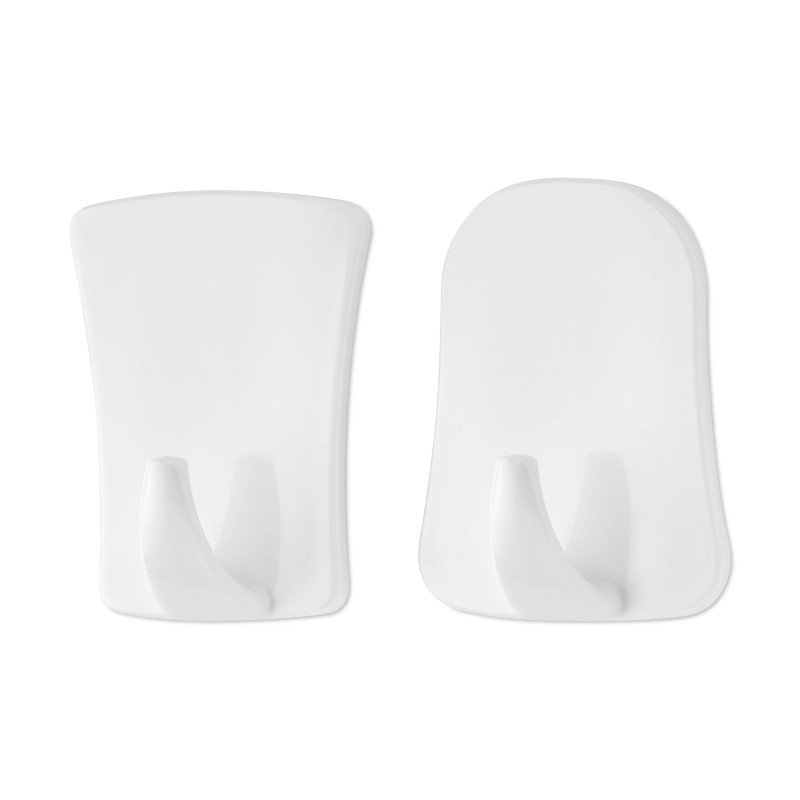 Hook self-adhesive, Plastic, 2buc/set, Qlux L00735 (various shapes and culori) - Victronic