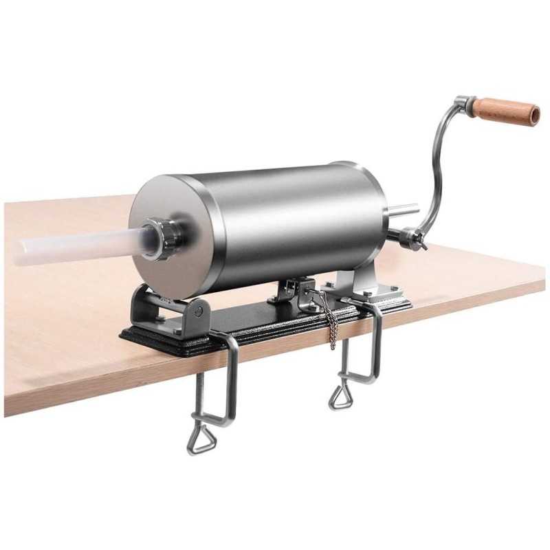Aparat for umplut carnati, Stainless Steel, orizontal, 3 kg, Grunberg GR3182