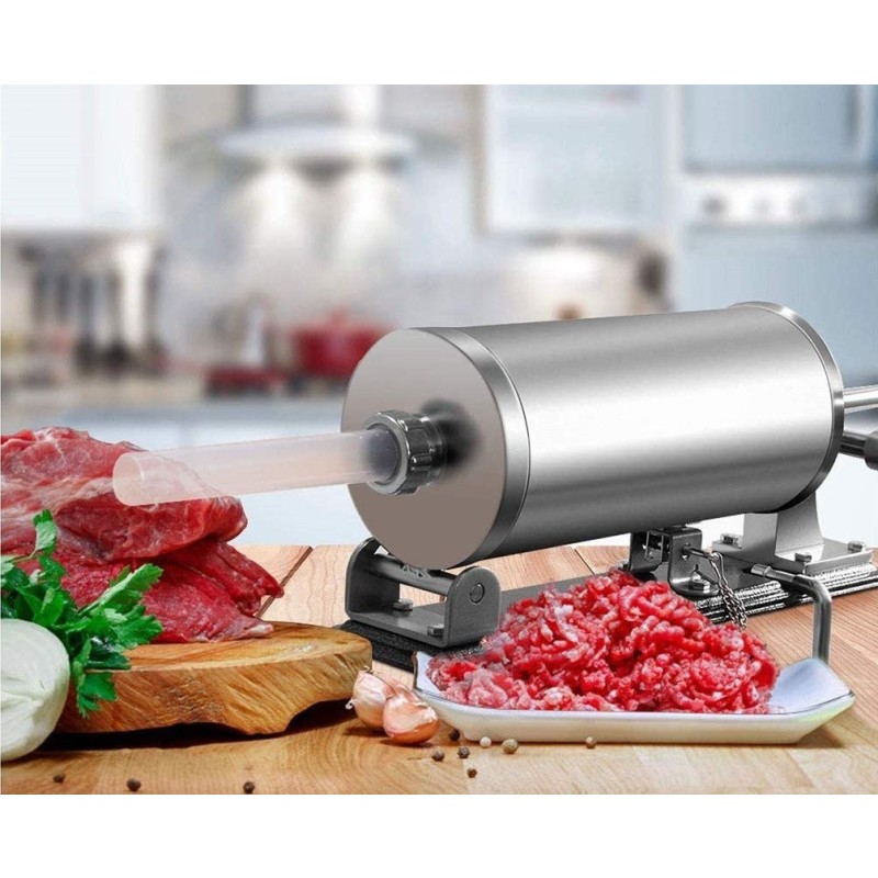 Aparat for umplut carnati, Stainless Steel, orizontal, 3 kg, Grunberg GR3182 thumbnail 6