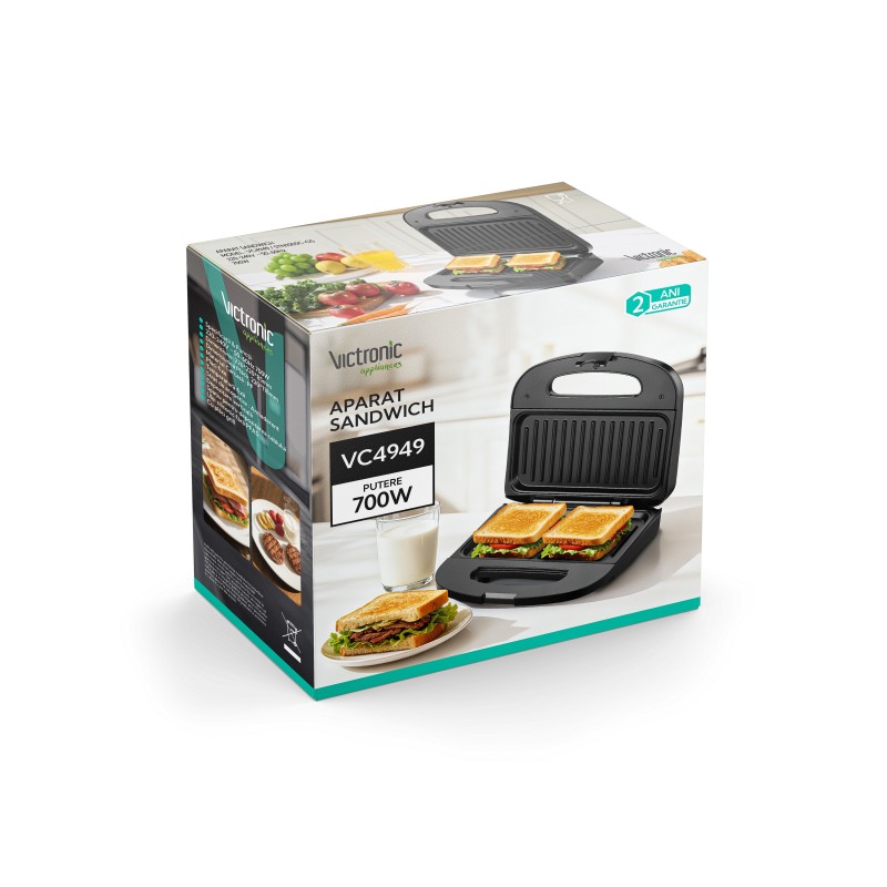 Aparat sandwich, 700W, Victronic VC4949 thumbnail 3