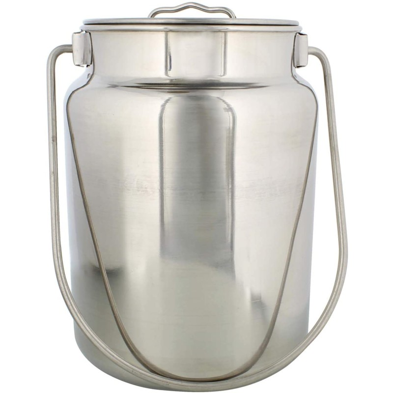 Bidon Stainless Steel, with lid and maner, for storage lapte, miere or ulei, 7.00 l, Grunberg IRL75 thumbnail 4