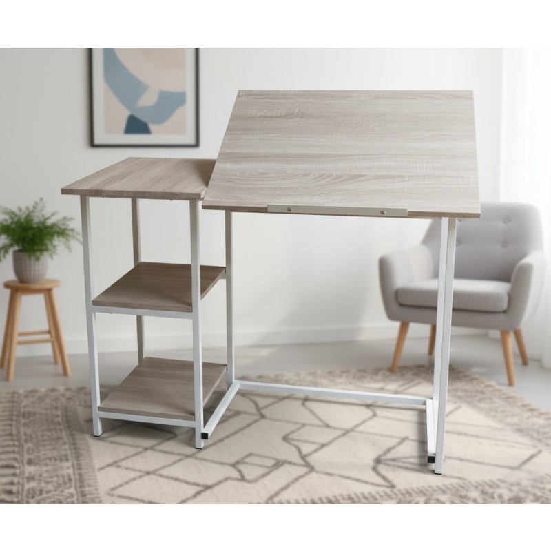 Birou metal si MDF, 110 x 55 x 75 cm, Blueberg CT3186 thumbnail 2