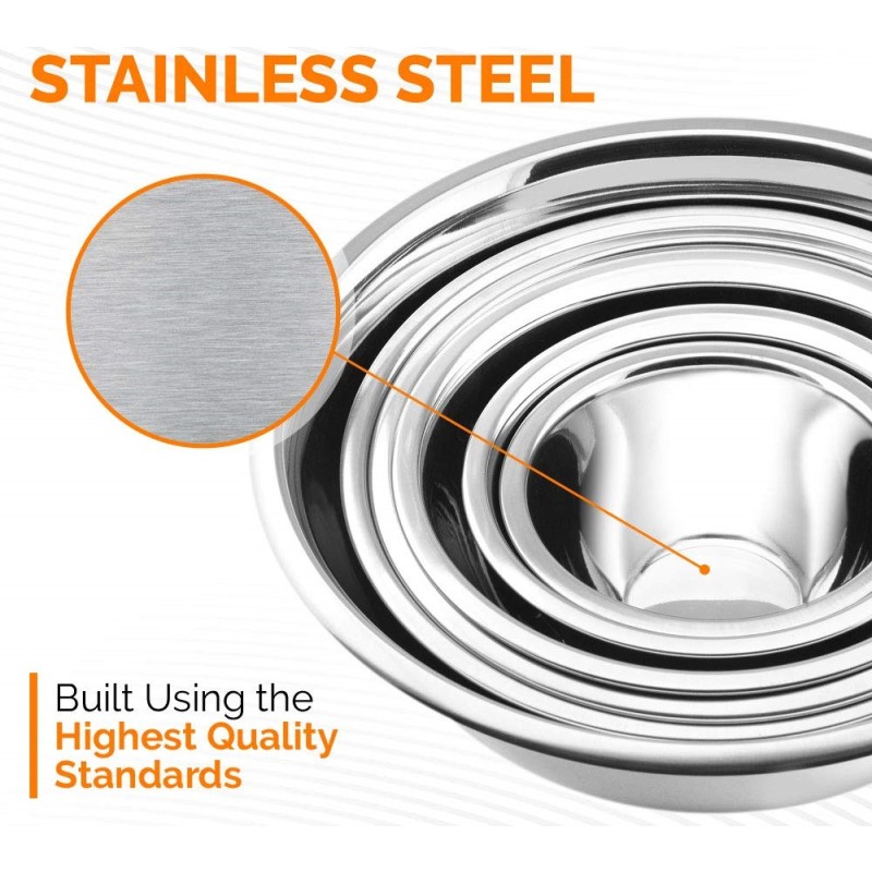 Bowl Stainless Steel, 28 cm, Grunberg IDB28 thumbnail 3