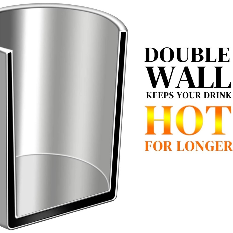 Mug Stainless Steel, with double wall, 200 ml, Grunberg ICI200 thumbnail 4