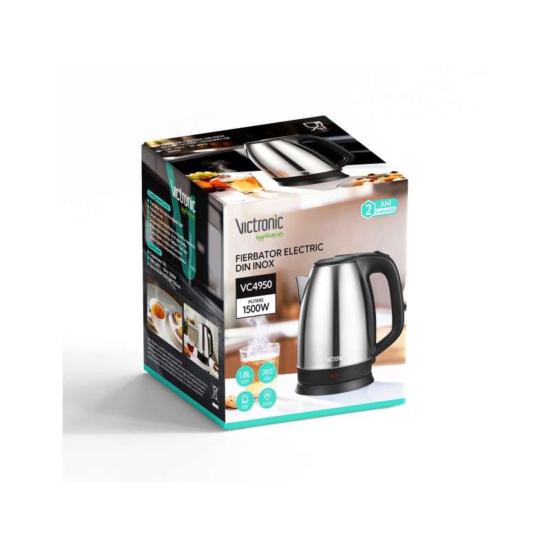 Mug kettle, 1500-1800 W, 1.80 l, Victronic VC4950 thumbnail 2