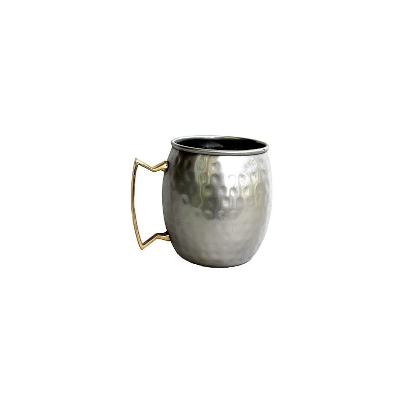 Mug/mug Stainless Steel, with maner with aspect of cupru, Ø 8.50 x 10 cm, 600 ml, “Moscow Mule Mug”, Grunberg IMM02