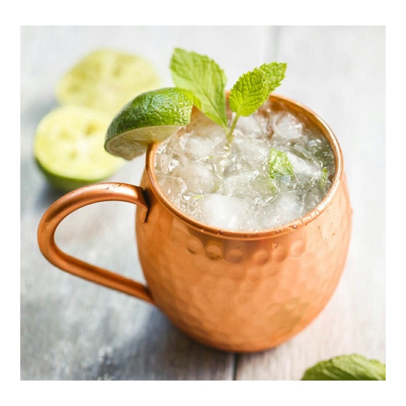 Mug/mug Stainless Steel, with maner and  coating exterior with aspect of cupru, Ø 9 x 9 cm, 475 ml, “Moscow Mule Mug”, Grunberg IMM04 thumbnail 3