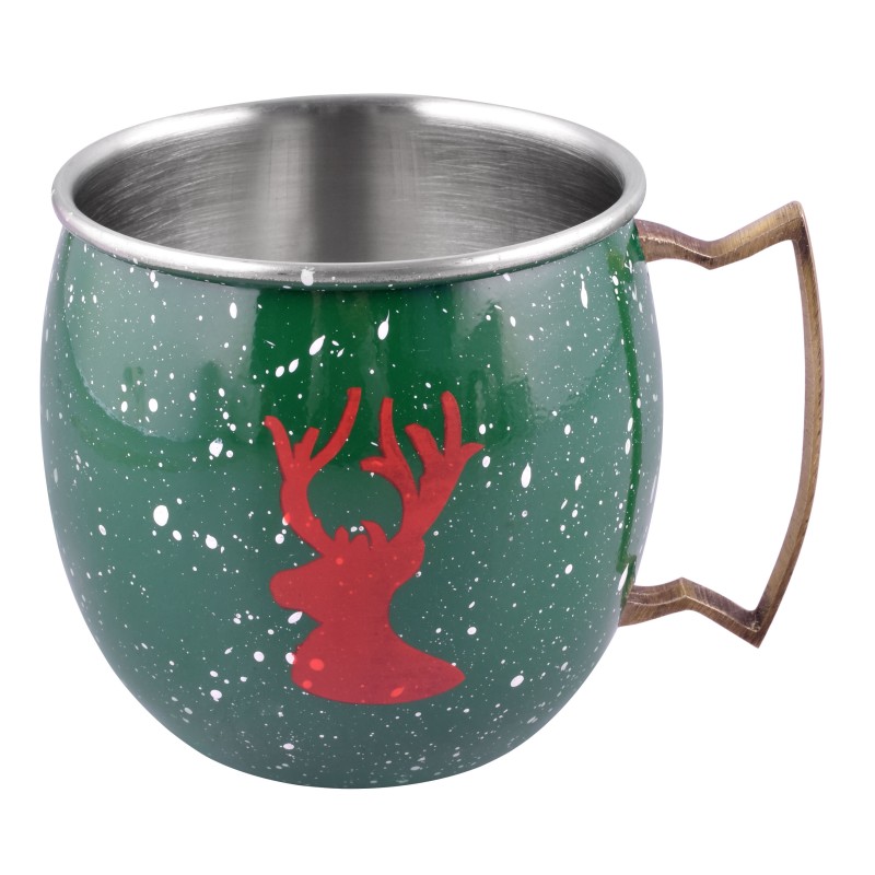 Mug/mug Stainless Steel, with coating exterior multicolor, Ø 9 x 9.50 cm, 550 ml, Grunberg IGR6308 thumbnail 2