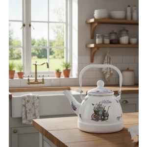 Ceainic emailat , 2.5 l , Grunberg GR2500 (white+mov) thumbnail 4