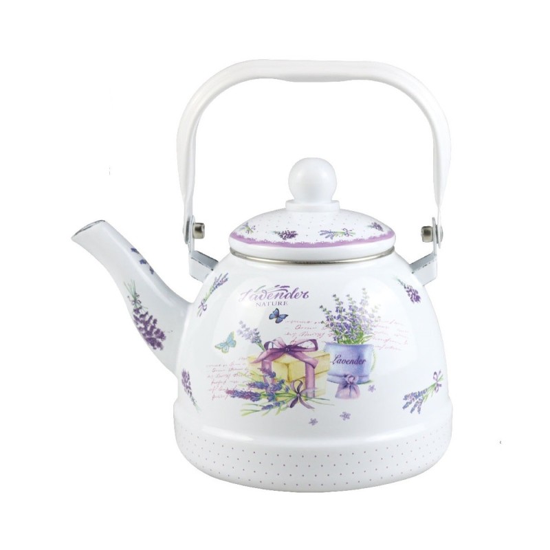 Ceainic emailat , 2.5 l , Grunberg GR2500 (white+mov)