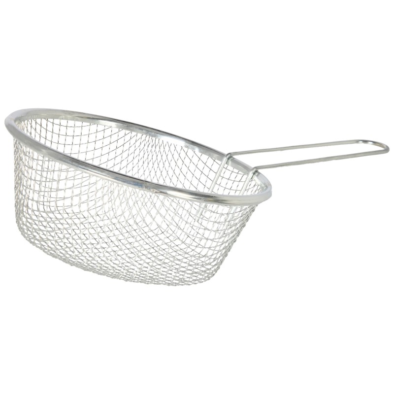 Basket for prajit , with maner , Steel cromat , 18 x 7 cm , Grunberg GR2871