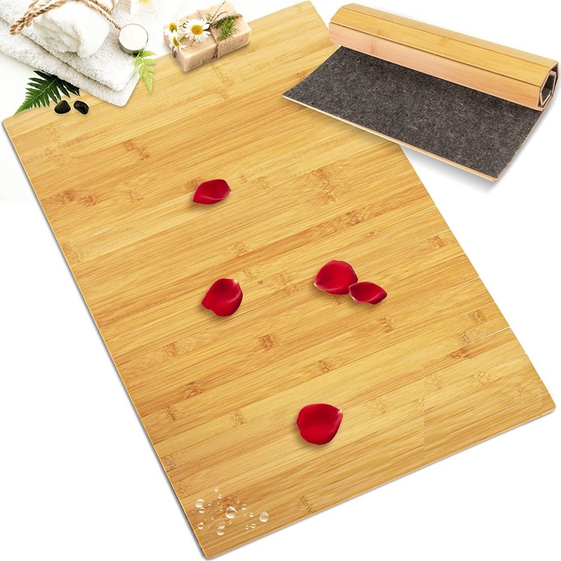 Carpet rectangular, Bamboo and cauciuc, 50 x 120 cm, Grunberg BM027/MARO (brown) thumbnail 7