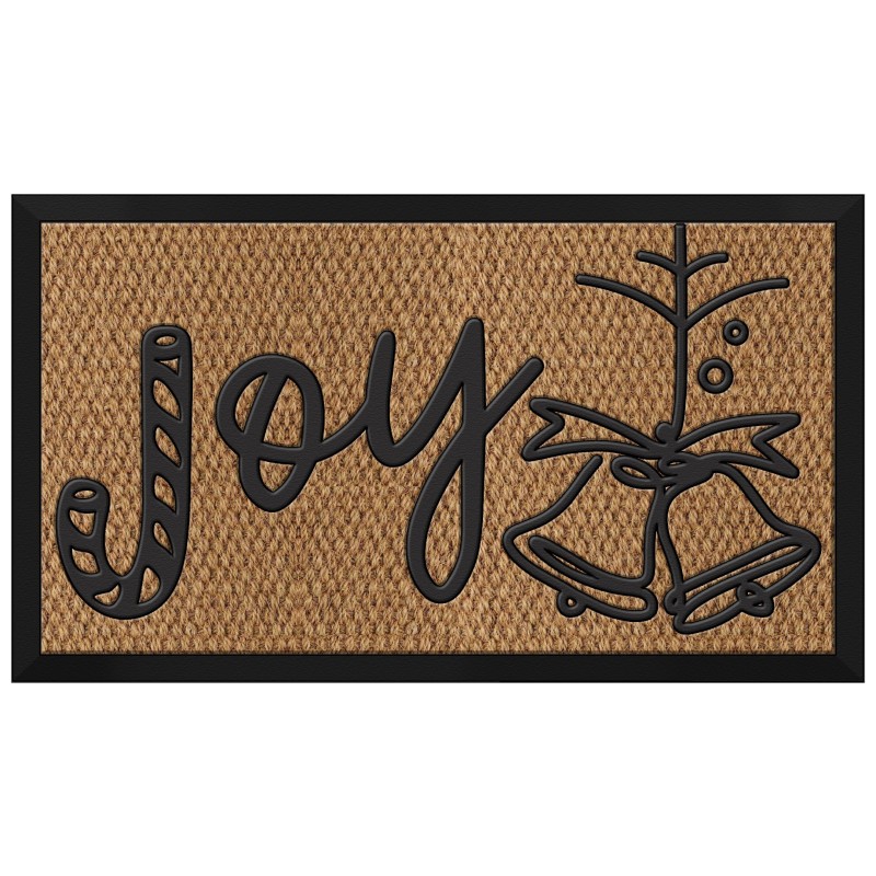 Covoras intrare, din cauciuc and fibre cocos, rectangular, 40 x 60 cm, Grunberg IDM40627 (various modele)