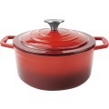 Pot with lid, Cast Iron emailata, 2.55 l, 20 cm, Grunberg GR8620 thumbnail 3