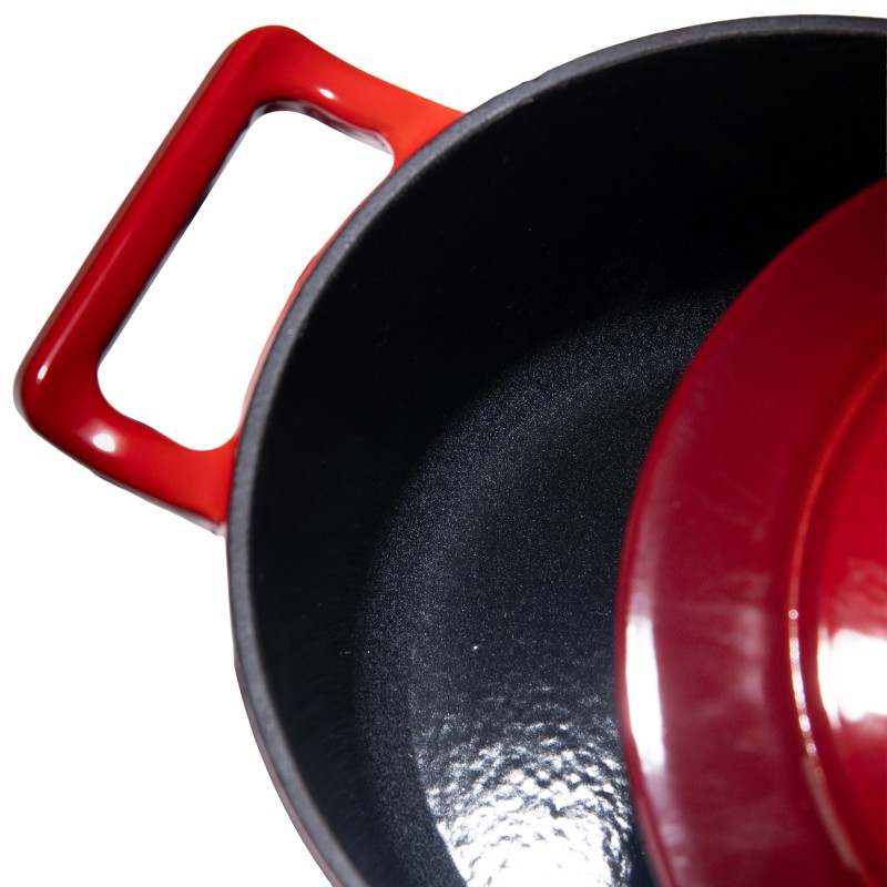 Pot with lid, Cast Iron emailata, 2.85 l, 22 cm, Grunberg GR8622 thumbnail 2