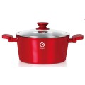 Pot Aluminum, ceramica marmorata, with lid, compatibila with stove induction, 28x12.50 cm , 6 l , Grunberg GR8328 thumbnail 3