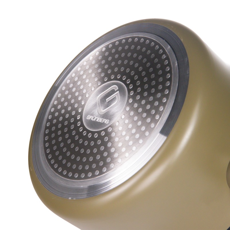 Pot Aluminum, with lid, interior mat.non-stick, compatibila with stove induction, 22x9.50 cm, 2.90 l, Grunberg  GR5730 thumbnail 3