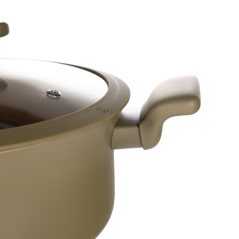 Pot Aluminum, with lid, interior mat.non-stick, compatibila with stove induction, 22x9.50 cm, 2.90 l, Grunberg  GR5730 thumbnail 5