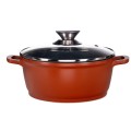 Pot Aluminum, with ceramica, with glass lid, for prepararea gemului, sosului din tomate, 20cm, Grunberg GR1020 thumbnail 2