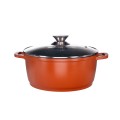 Pot Aluminum, with ceramica, with glass lid, for prepararea gemului, sosului din tomate, 24cm, Grunberg GR1004 thumbnail 2