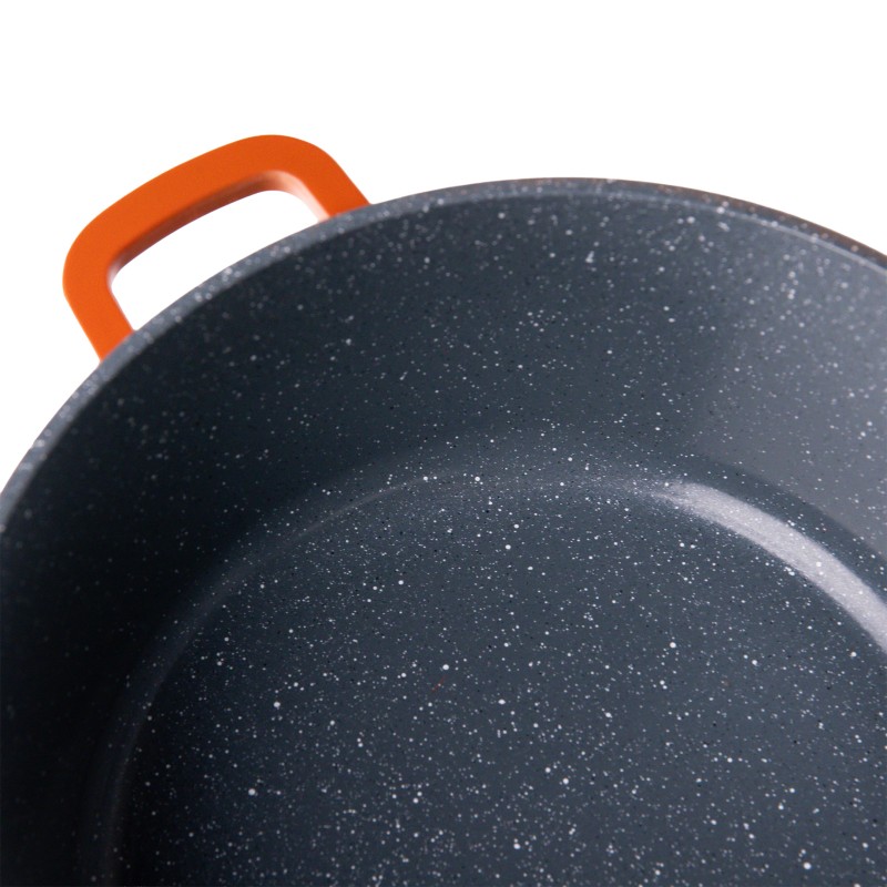 Pot Aluminum, with ceramica, with glass lid, for prepararea gemului, sosului din tomate, 24cm, Grunberg GR1004 thumbnail 3