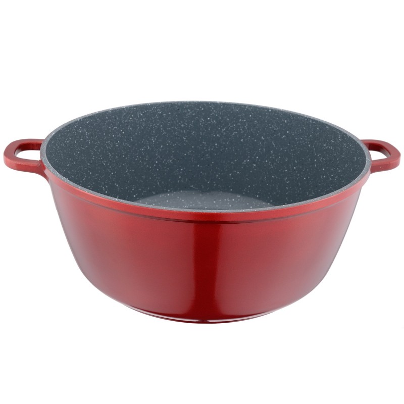 Pot Aluminum, with ceramica, with lid, for prepararea gemului, sosului din tomate,7.50 l, 30 cm, Grunberg GR9030 thumbnail 4