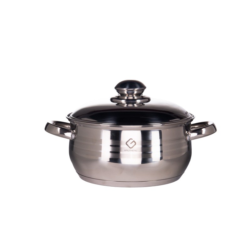 Pot Stainless Steel with lid Stainless Steel , 26 cm , 6.70 l, Grunberg GR1926 thumbnail 3