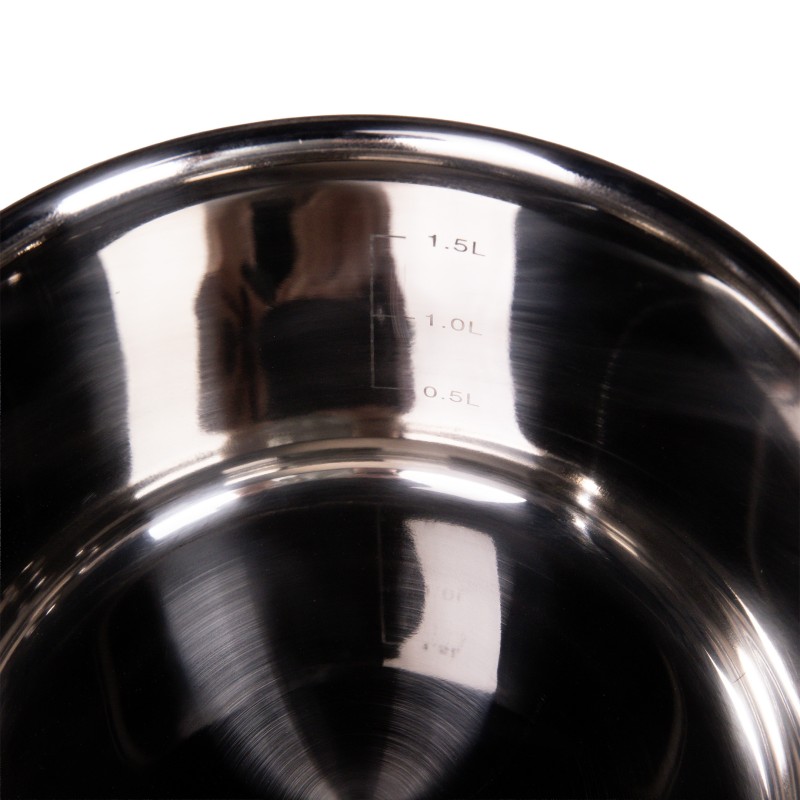 Pot Stainless Steel, with glass lid, 16 cm, 1.90 l, Grunberg GR7017 thumbnail 3