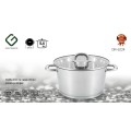 Pot Stainless Steel, with glass lid, 24 cm, 5.40 l, Grunberg GR6224 thumbnail 2