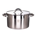 Pot Stainless Steel, with glass lid, 24 cm, 5.70 l, Grunberg GR7024 thumbnail 2