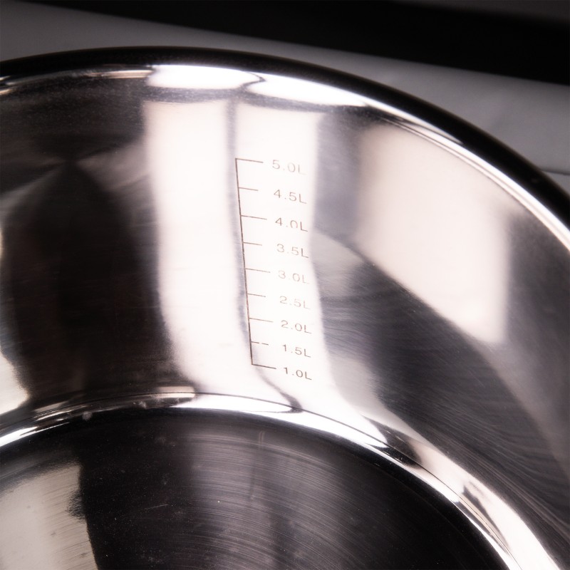 Pot Stainless Steel, with glass lid, 24 cm, 5.70 l, Grunberg GR7024 thumbnail 3