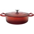 Pot joasa with lid, Cast Iron emailata, 3.30 l, 26 cm, Grunberg GR8627 thumbnail 3