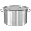 Pot profesionala Stainless Steel, with manere nituite, lid Stainless Steel, compatibila with stove with induction, 14 l, Grunberg GR4714 thumbnail 2
