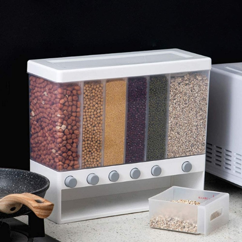 Box for food, Plastic, with lid, 6 compartimente, 10 l, 37.50 x 32.40 x 14.40 cm, OB001 thumbnail 12