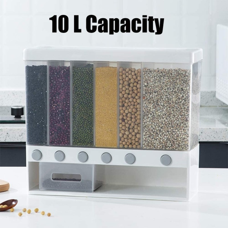Box for food, Plastic, with lid, 6 compartimente, 10 l, 37.50 x 32.40 x 14.40 cm, OB001 thumbnail 13