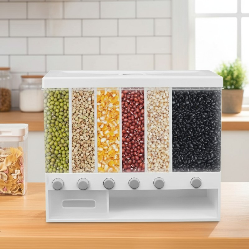 Box for food, Plastic, with lid, 6 compartimente, 10 l, 37.50 x 32.40 x 14.40 cm, OB001 thumbnail 16