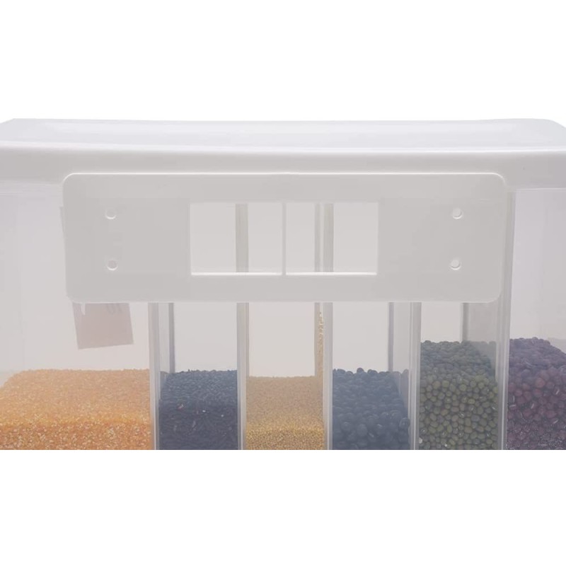 Box for food, Plastic, with lid, 6 compartimente, 10 l, 37.50 x 32.40 x 14.40 cm, OB001 thumbnail 3
