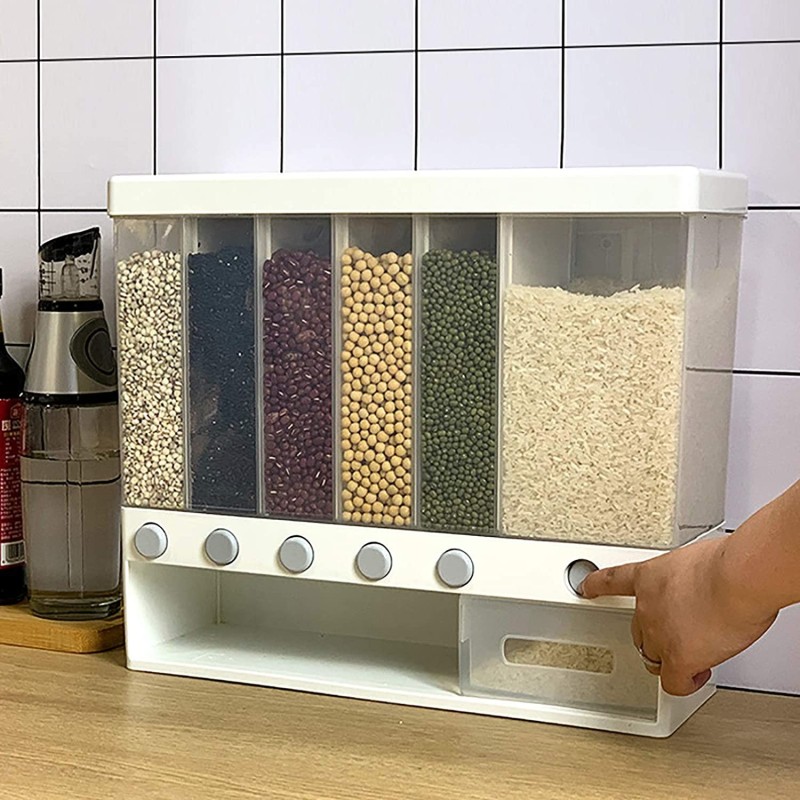 Box for food, Plastic, with lid, 6 compartimente, 10 l, 37.50 x 32.40 x 14.40 cm, OB001 thumbnail 7