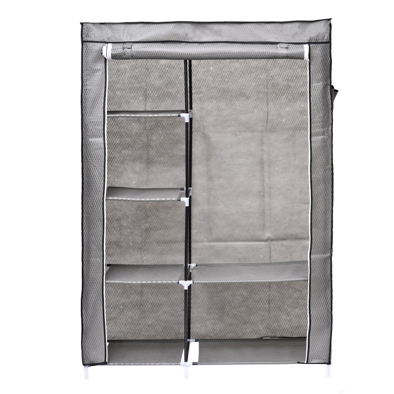 Dulap din material textil, cu structura metalica, 105 x 45 x 160 cm, Blueberg WD... thumbnail 2