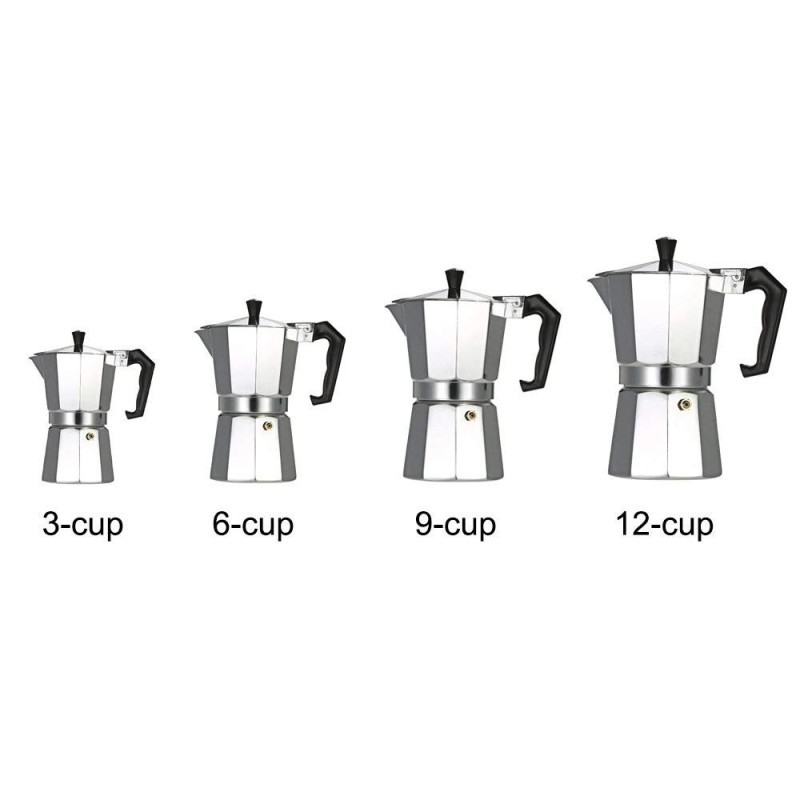 Espresso Maker for stove, Aluminum , capacitate 3 cesti , Grunberg GR493 thumbnail 8