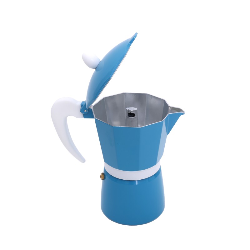 Espresso Maker for stove, Aluminum , capacitate 3 cesti , Grunberg GR593 (blue) thumbnail 3