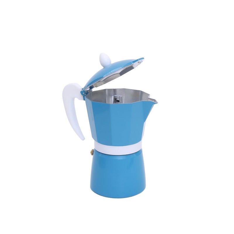 Espresso Maker for stove, Aluminum , capacitate 3 cesti , Grunberg GR593 (blue) thumbnail 4