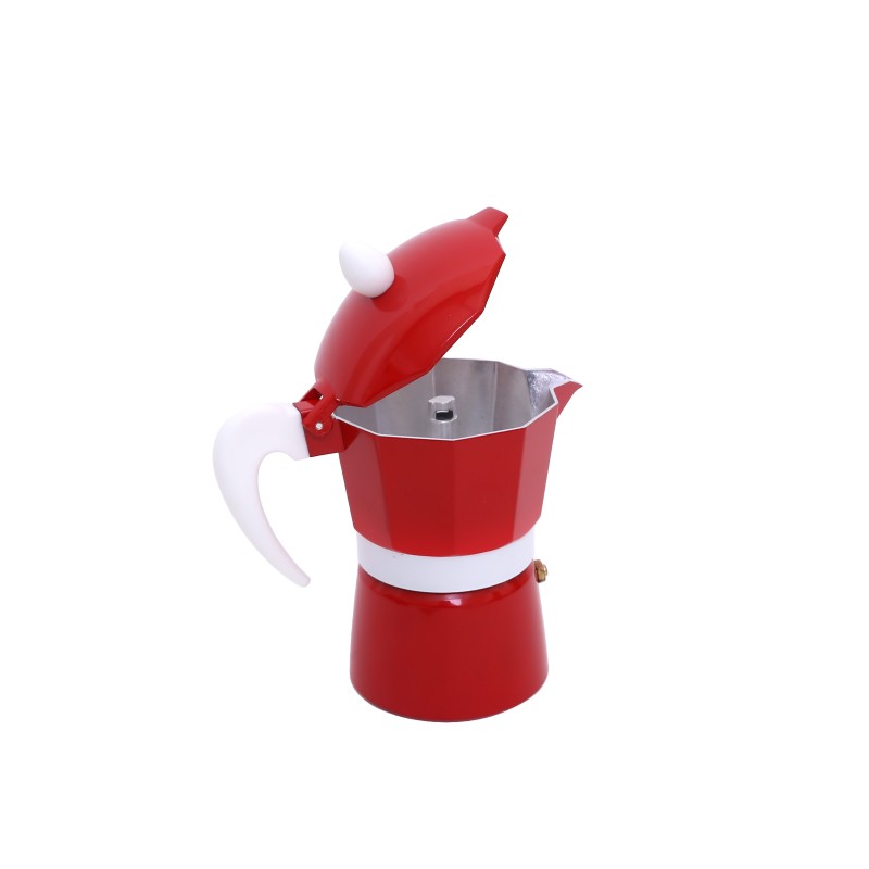Espresso Maker for stove, Aluminum , capacitate 6 cesti , Grunberg GR594 (red) thumbnail 2