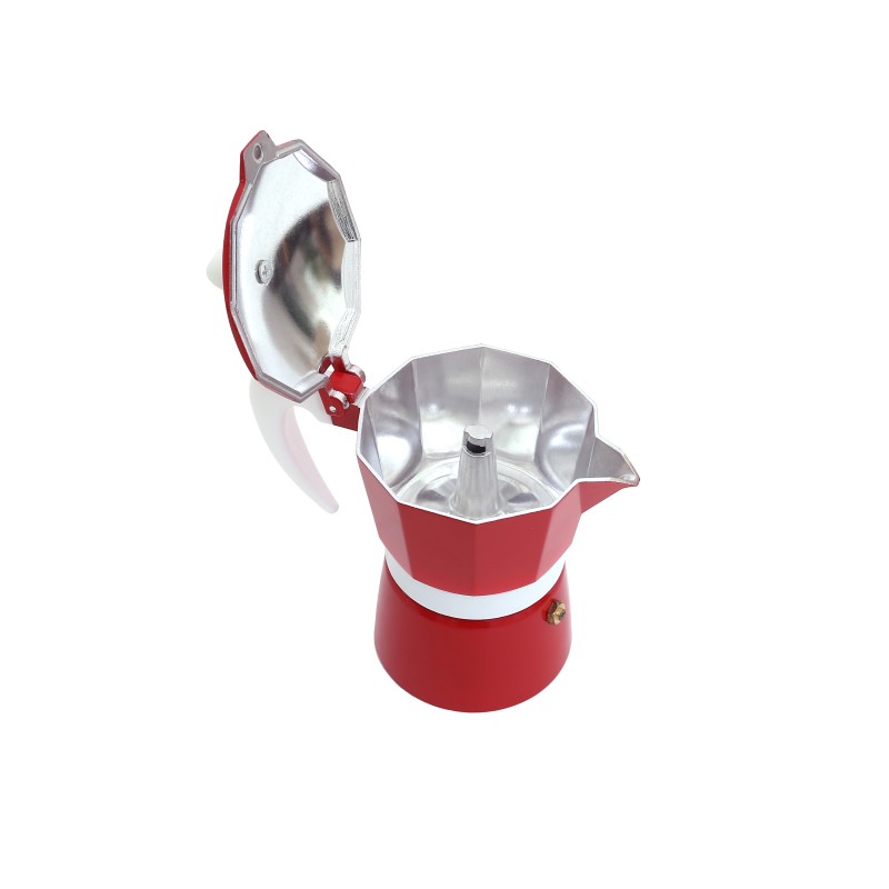 Espresso Maker for stove, Aluminum , capacitate 6 cesti , Grunberg GR594 (red) thumbnail 3