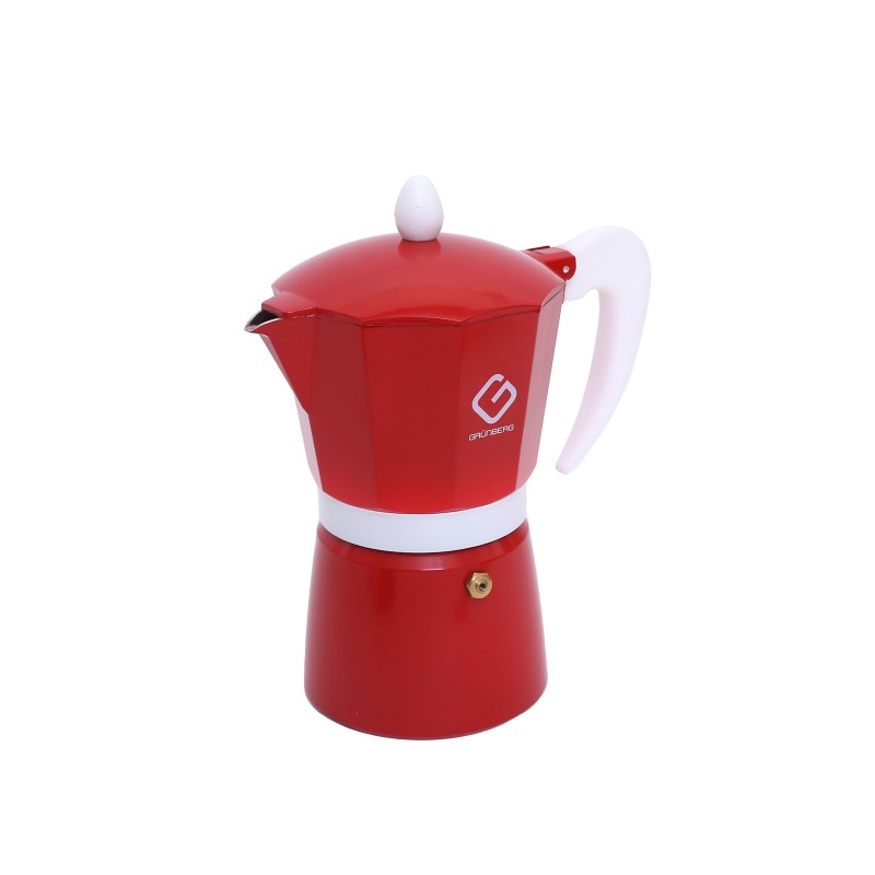 Espresso Maker for stove, Aluminum , capacitate 6 cesti , Grunberg GR594 (red) thumbnail 4