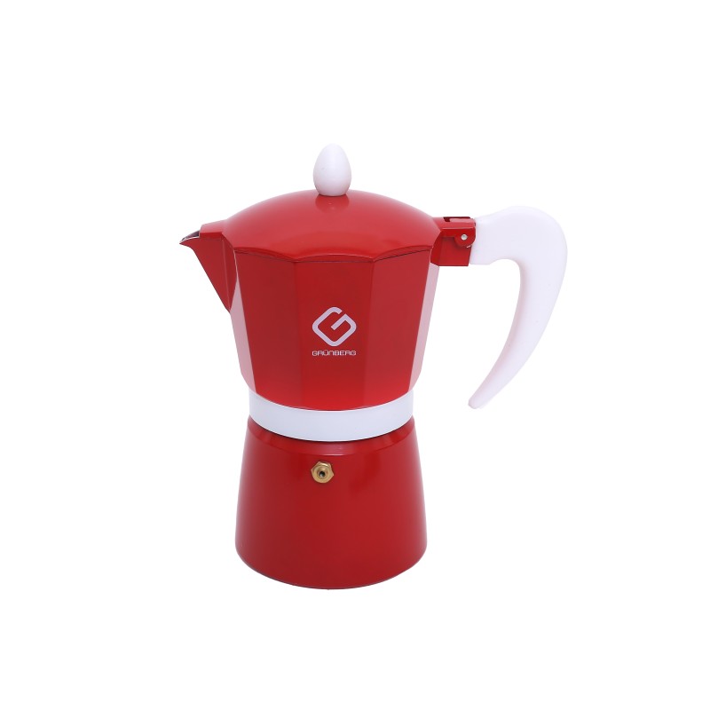 Espresso Maker for stove, Aluminum , capacitate 6 cesti , Grunberg GR594 (red) thumbnail 5
